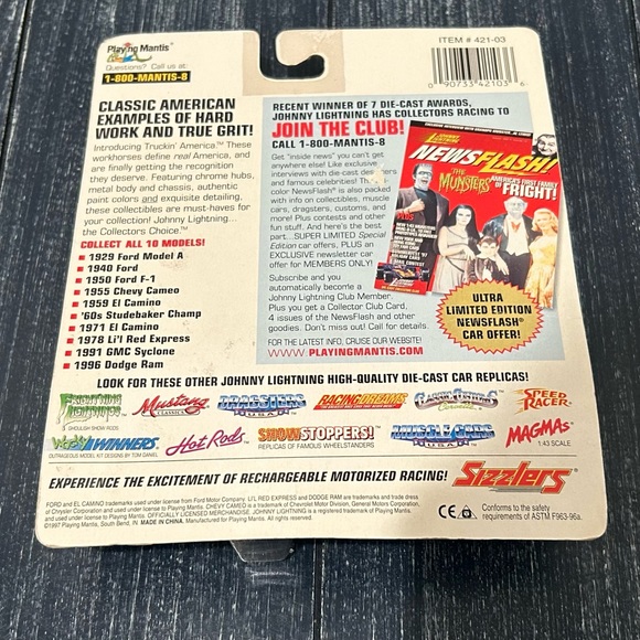 Vintage Johnny Lightning 1950 Ford F-1 - Picture 3 of 3